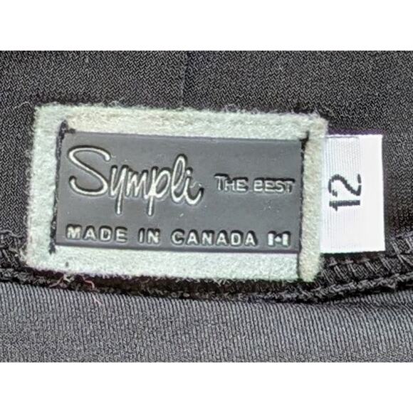 Simpli The Best Black Waterfall Front Stretch Flowy Open Cardigan Size 12 Large - Picture 6 of 9